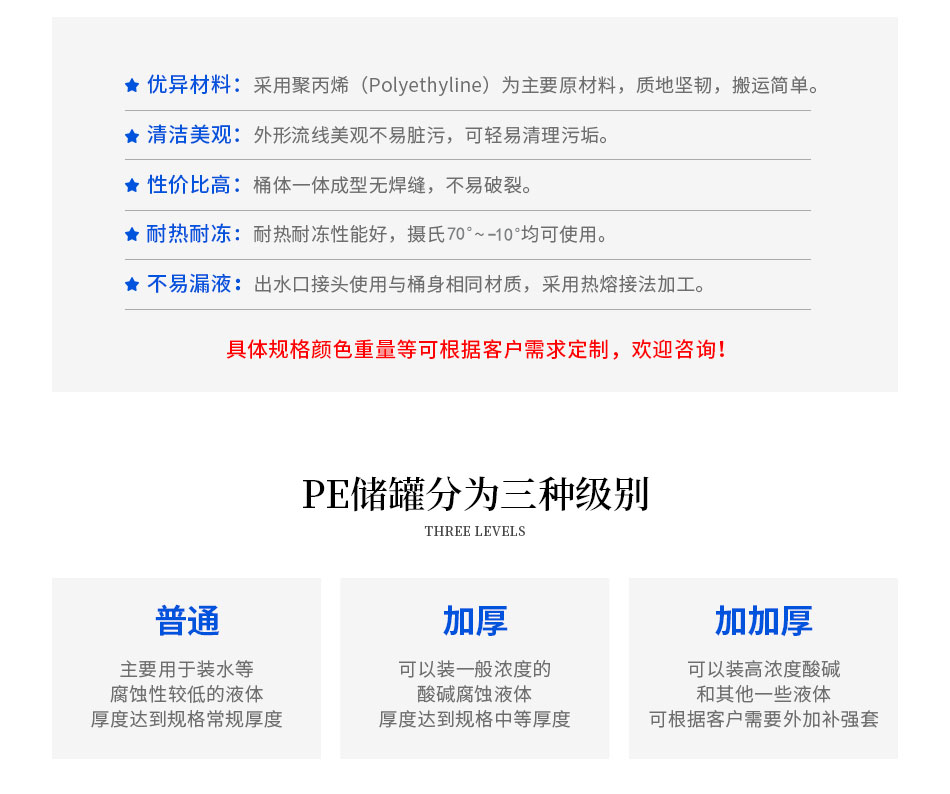 PE儲罐特點